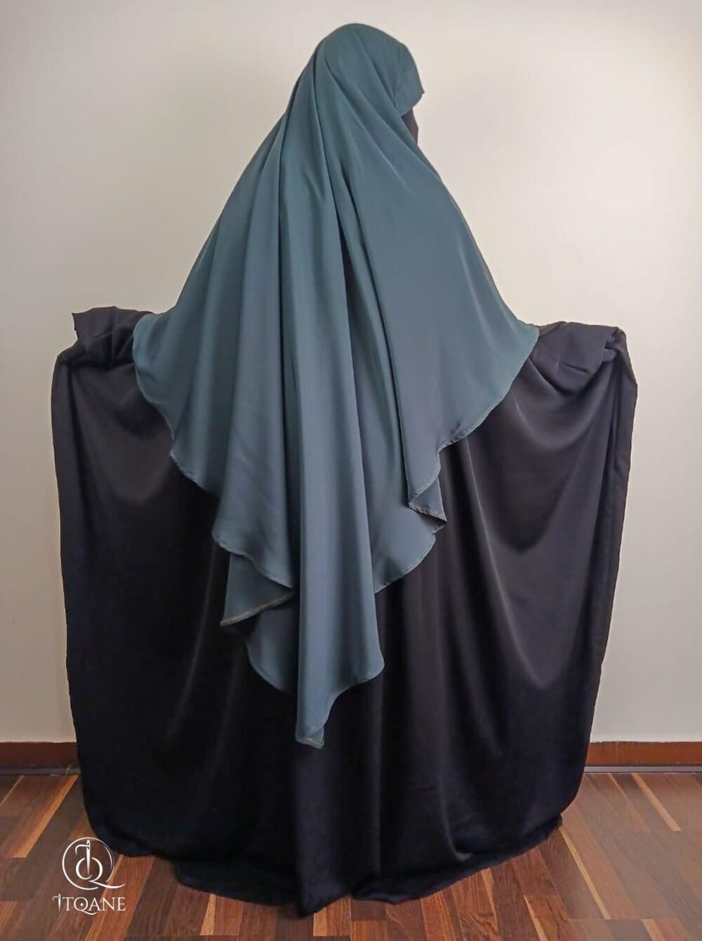 Abaya nidah noire dos - femme musulmane