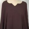 Abaya maternité - allaitement marron - femme musulmane