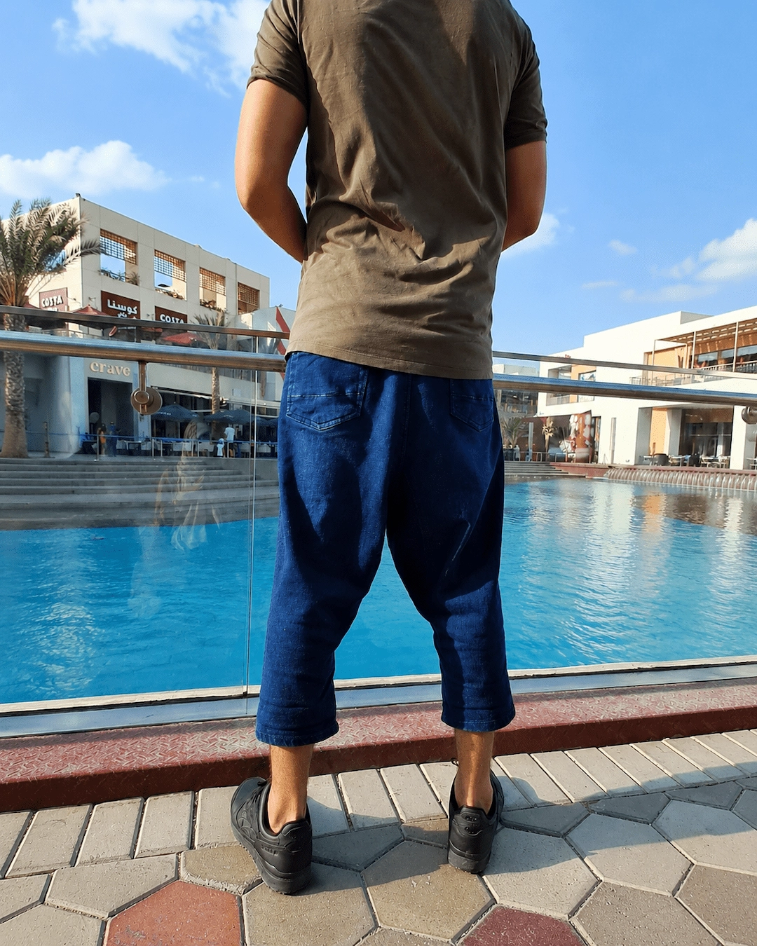 Pantacourt Jeans dos